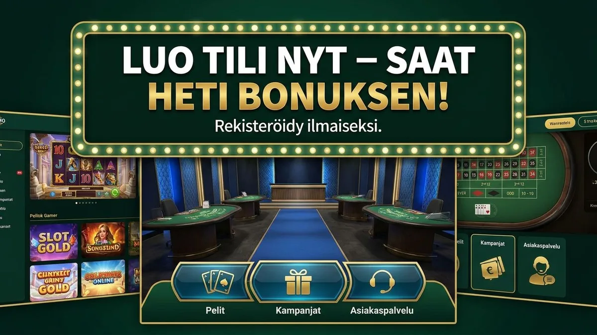 Rekisteröidy bonuksen kanssa